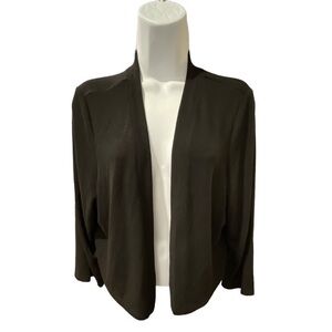 Women's Plus Size Torrid Black Shrug Open Cardigan Sweater Size 2 EUC #5931